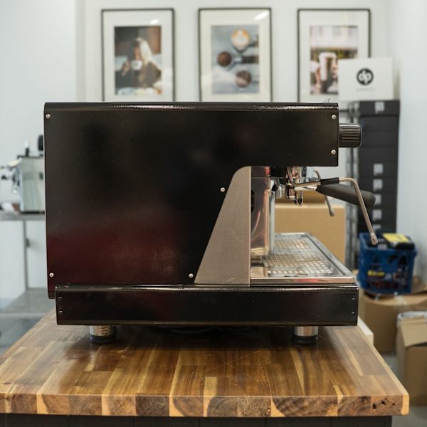 Custom Black Pre-Owned Wega Pegaso 2 Group Tall Cup Espresso Machine