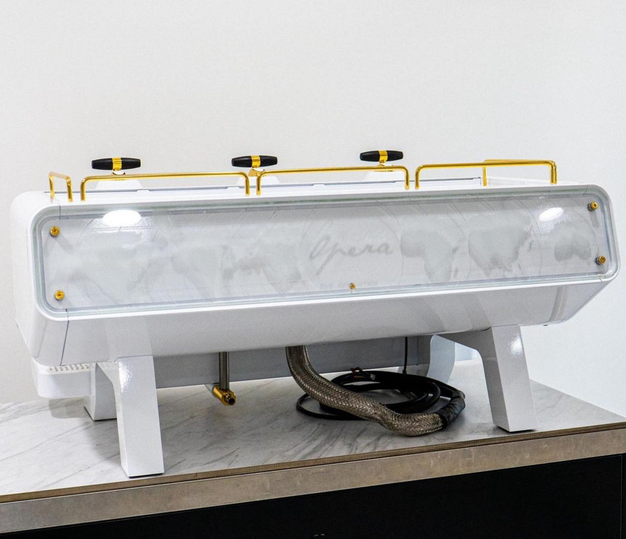 Custom 3 Group Sanremo Opera V2 Gloss White & 24 Carat Gold