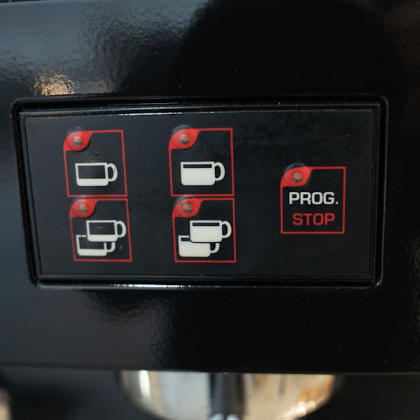 Custom Black Pre-Owned Wega Pegaso 2 Group Tall Cup Espresso Machine