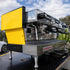 Clean Custom Yellow La Marzocco Linea AV Commercial Coffee