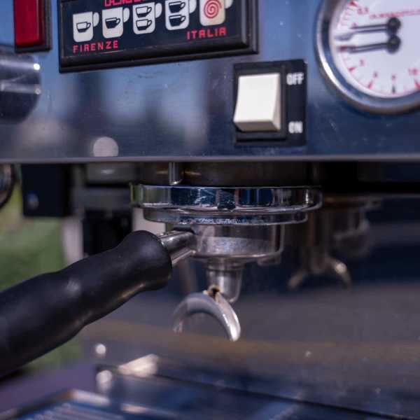 Pre Owned Custom 2 Group La Marzocco Linea Av In Matt Black Coffee Machine