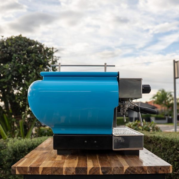 Pre Loved Custom 2 Group La Marzocco FB70 In Sky Blue