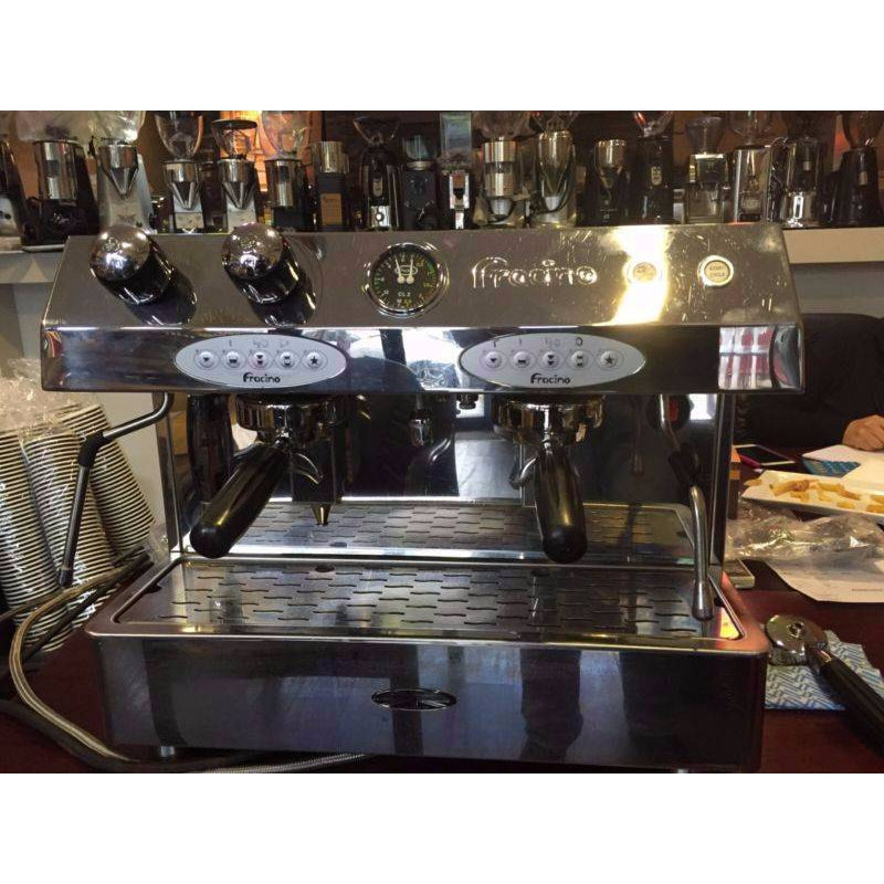 As New 2 Group High Cup 15amp Commercial Fracino Coffee Machine