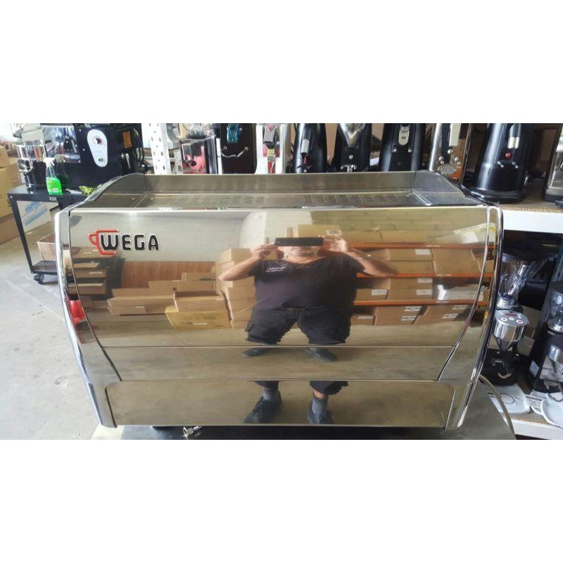 2 Group Wega Polaris Compact In Chrome Commercial Coffee Machine