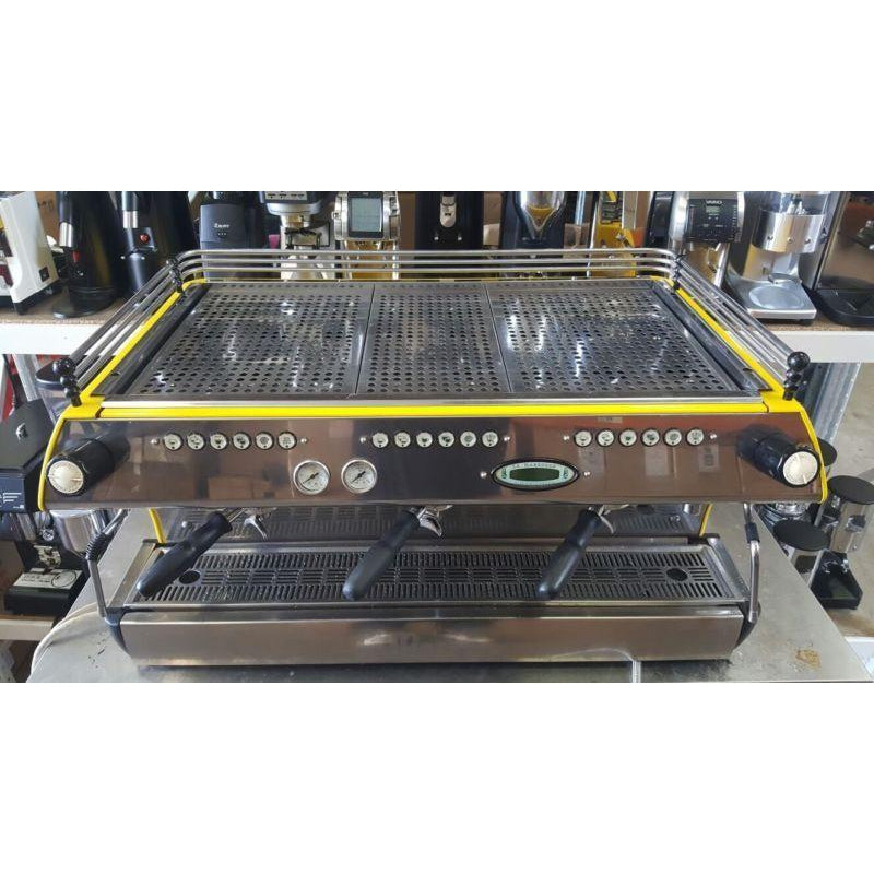Pre-Owned Yellow 3 Group La Marzocco FB80 Commercial Coffee Machine