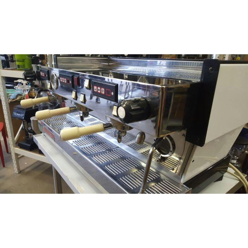 3 Group La Marzocco With Chrono Pads White Commercial Coffee Machine