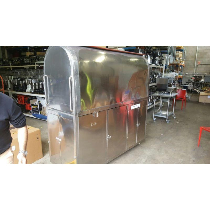 Cheap Brand New Fully Lockable Coffee Cart With Sink Wheels Electrics