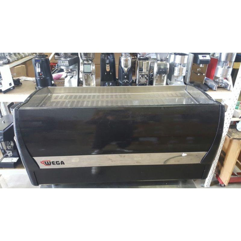 Black workhorse 3 Group Wega Polaris Commercial Coffee Machine