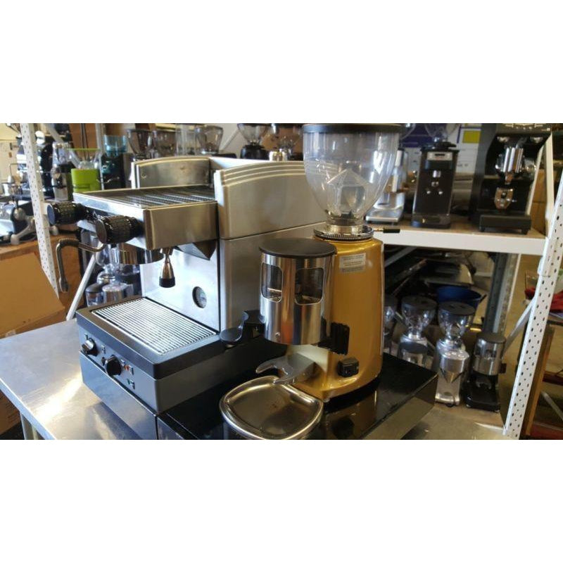 Used Faema E98 S1& Mazzer Mini With Knock Box Package