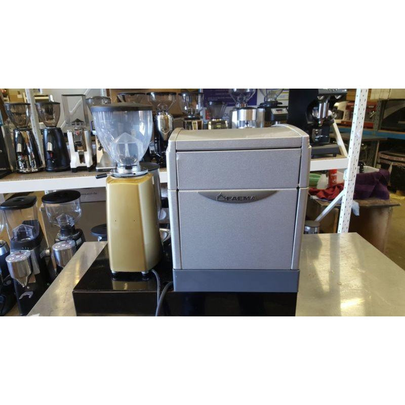 Used Faema E98 S1& Mazzer Mini With Knock Box Package