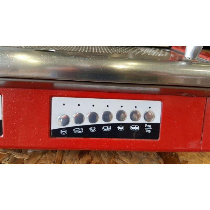 Cheap 2 Group High Cup Wega Vela Commercial Coffee Machine In Red