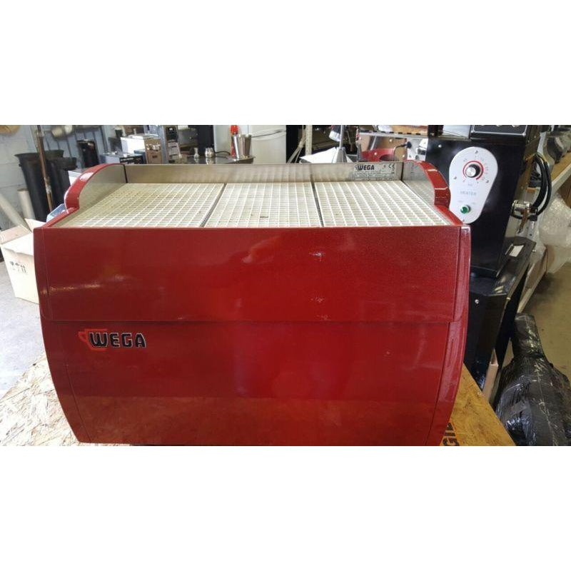 Cheap 2 Group High Cup Wega Vela Commercial Coffee Machine In Red