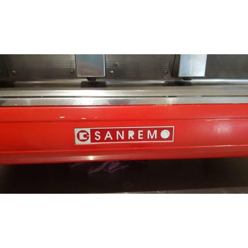 Cheap 3 Group Sanremo Verona Commercial Coffee Machine In Red