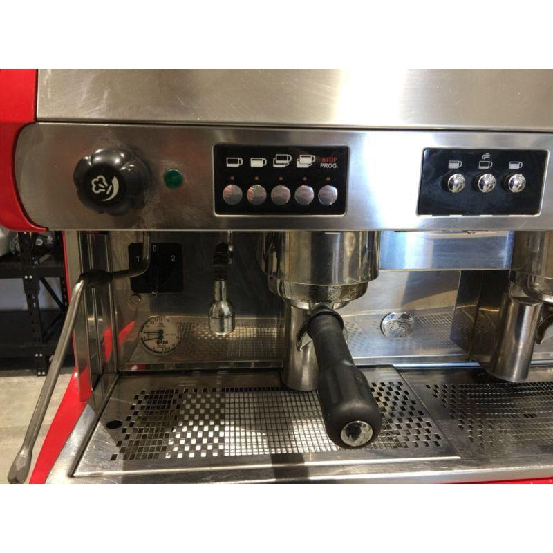 Cheap Pre-Owned 3 Group Red Wega Polaris Commercial Coffee Machine