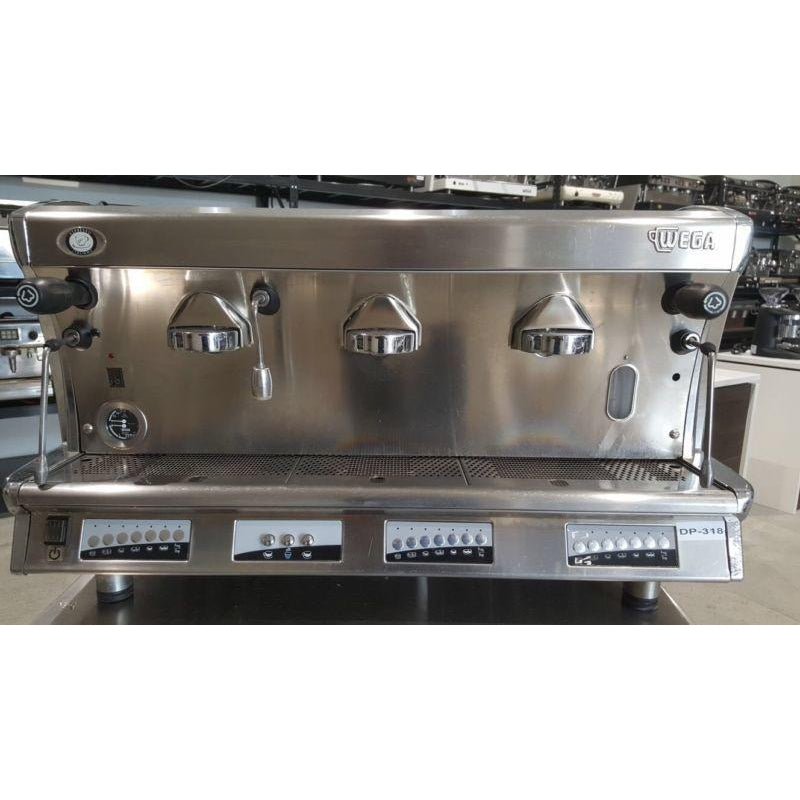 Cheap Second Hand 3 Group High Cup Wega Commercial Coffee Machine