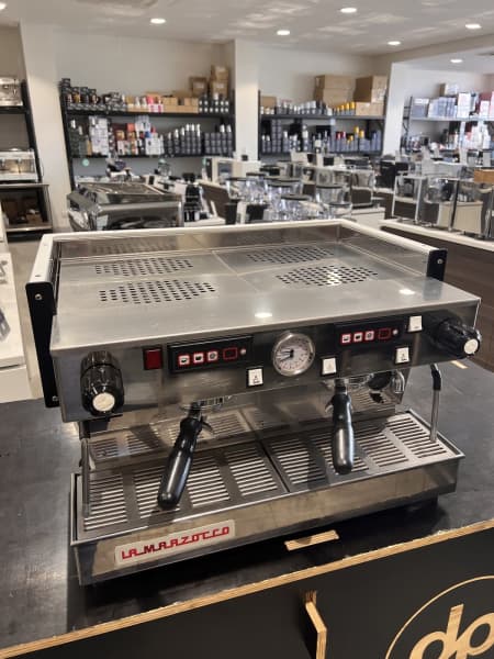 Clean 2 Group White Linea Classic Shot Timers Coffee Machine