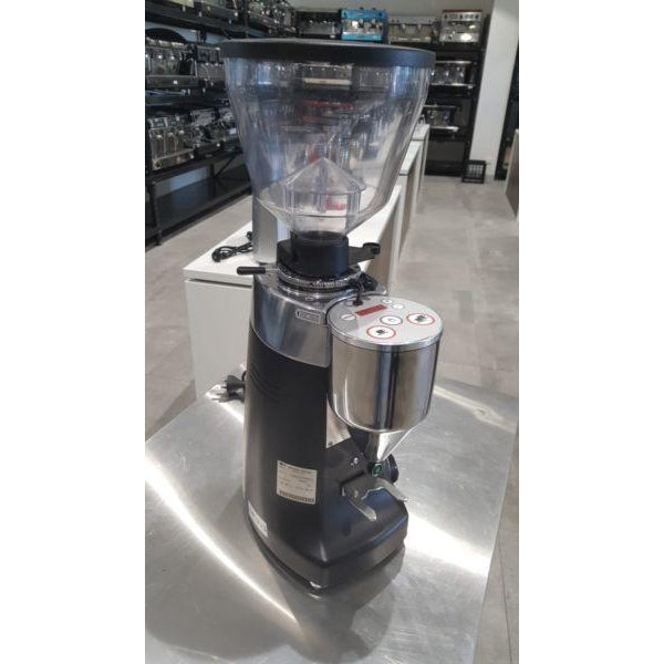 Pre-Owned Black Mazzer Kony Electronic In Black Coffee Bean Espresso Grinder