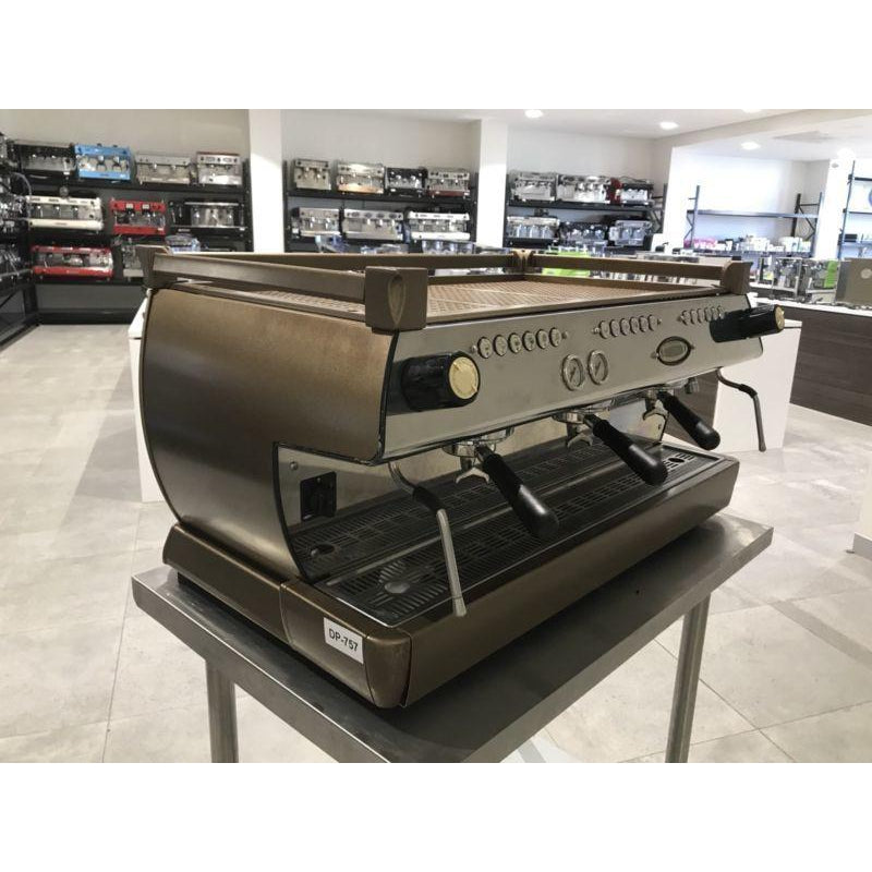 PreOwned Custom Gold 3 Group La Marzocco GB5 Commercial Coffee Machine
