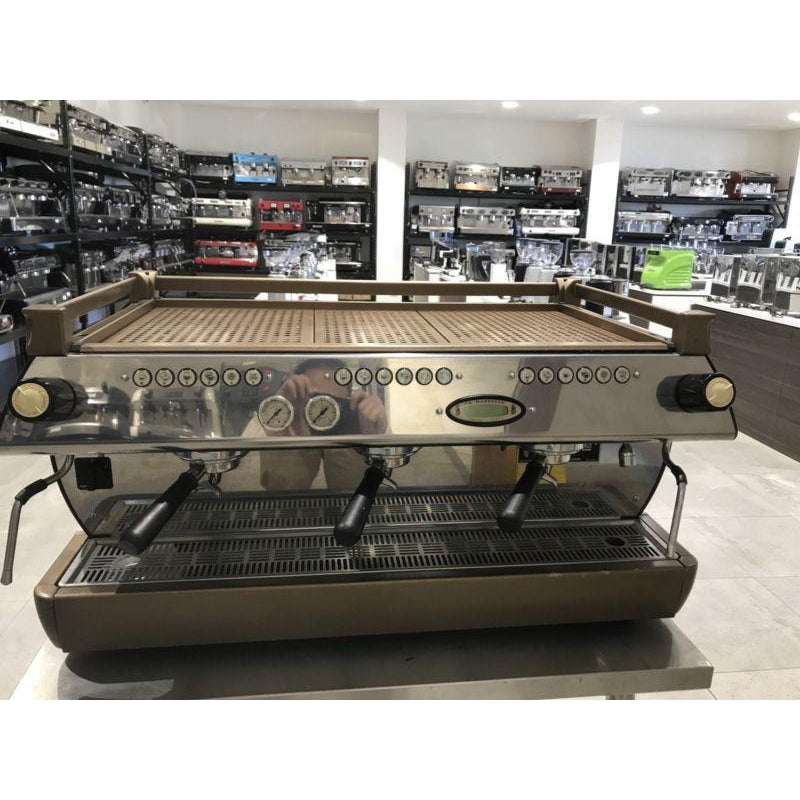 PreOwned Custom Gold 3 Group La Marzocco GB5 Commercial Coffee Machine