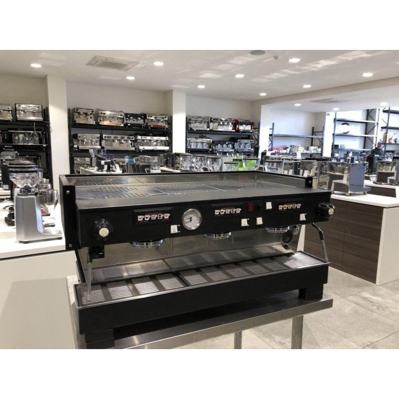 Used Matte Black 3 Group La Marzocco Linea Commercial Coffee Machine