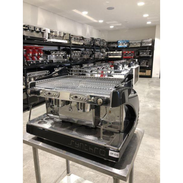 Pre-Owned Synchro 2 Group Commercial Coffee Machine with Shot timers