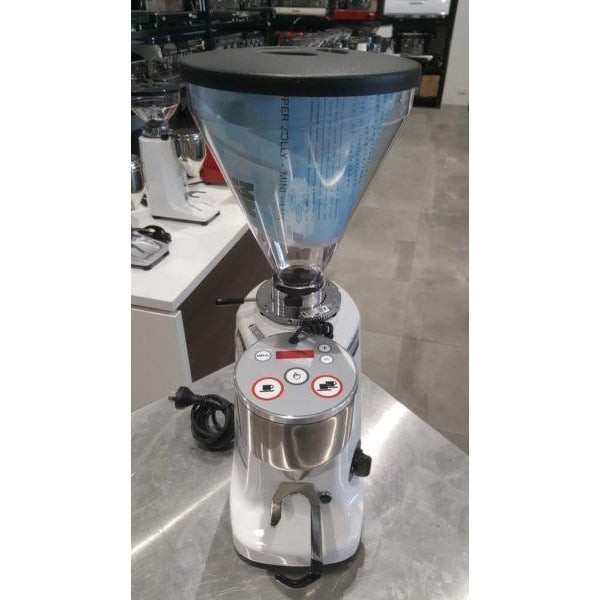 Demo Super Jolly Electronic In White Espresso Bean Coffee Grinder