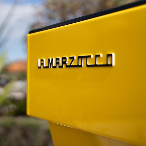 Clean Custom Yellow La Marzocco Linea AV Commercial Coffee Machine