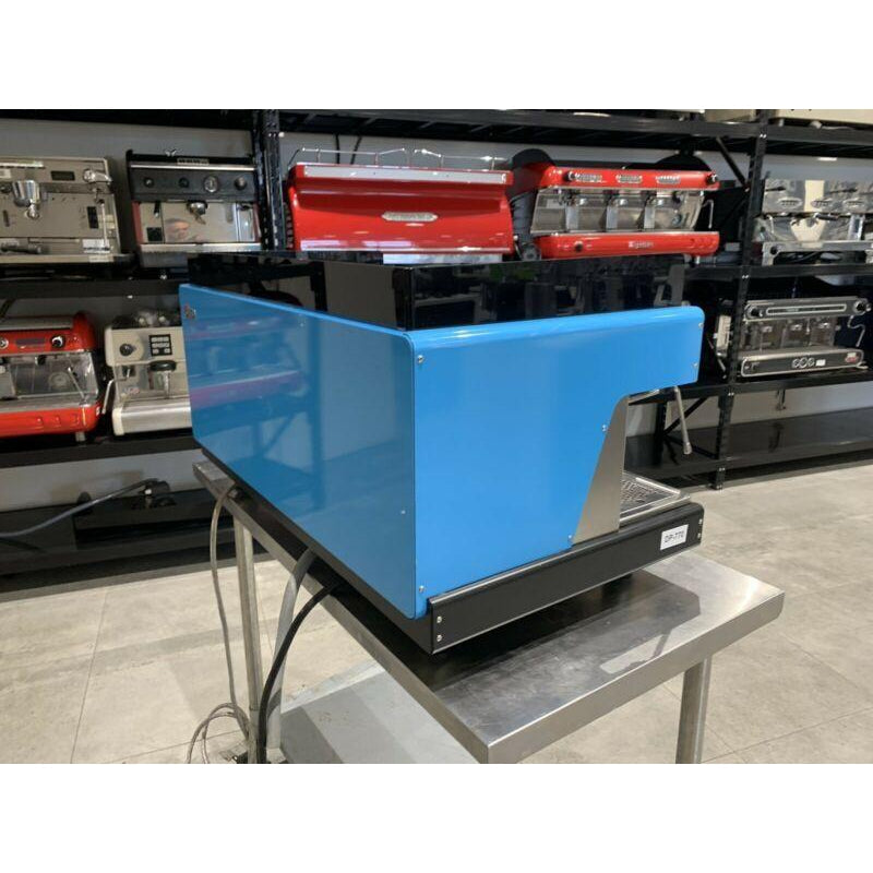 Pre-Owned Custom Blue Wega Pegaso 3 Group Commercial Coffee Machine