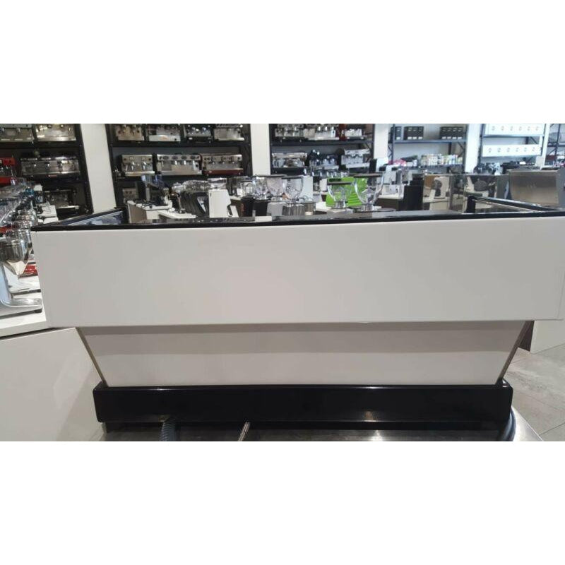Used 3 Group Custom White La Marzocco Linea Commercial Coffee Machine
