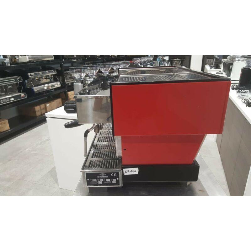 As New 2 Group la Marzocco Linea AV High Cup Commercial Coffee Machine red