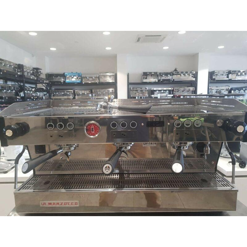 As New 3 Group La Marzocco PB Commercial Coffee Machine Chrome