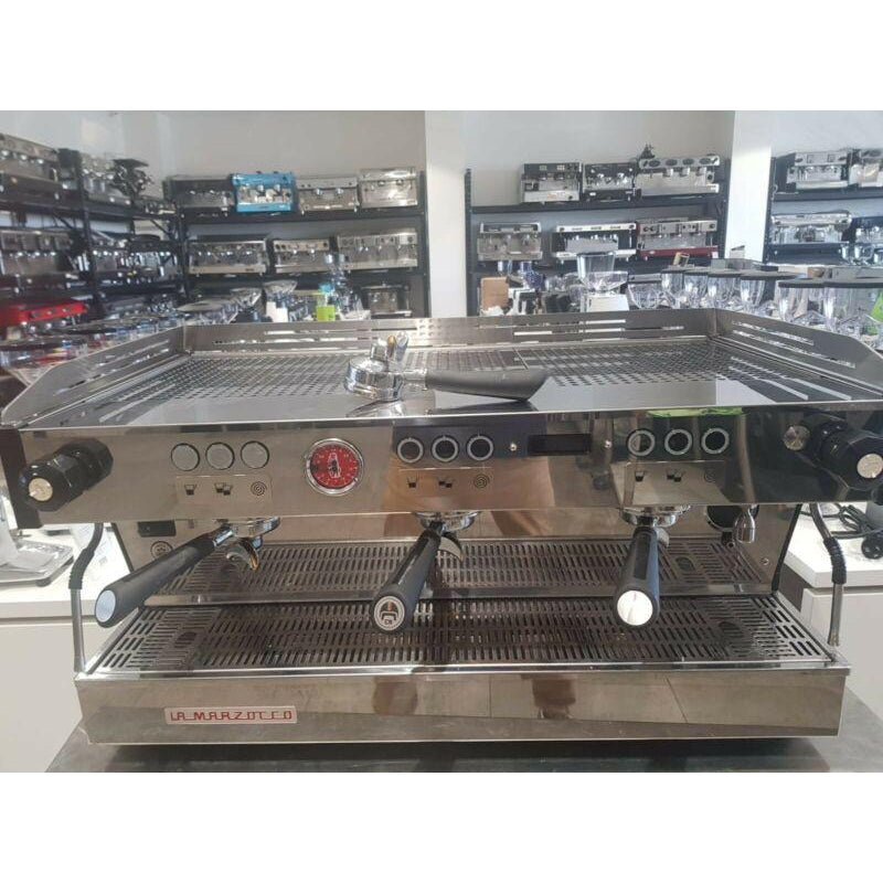 As New 3 Group La Marzocco PB Commercial Coffee Machine Chrome