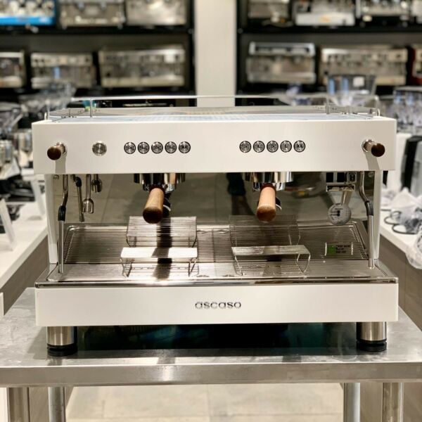 Brand New Ascaso Barista T white Timber Commercial Coffee Machine