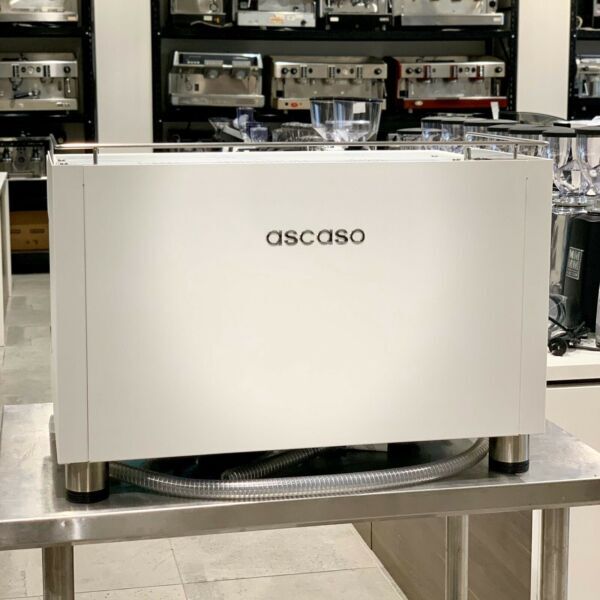 Brand New Ascaso Barista T white Timber Commercial Coffee Machine