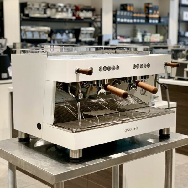 Brand New Ascaso Barista T white Timber Commercial Coffee Machine
