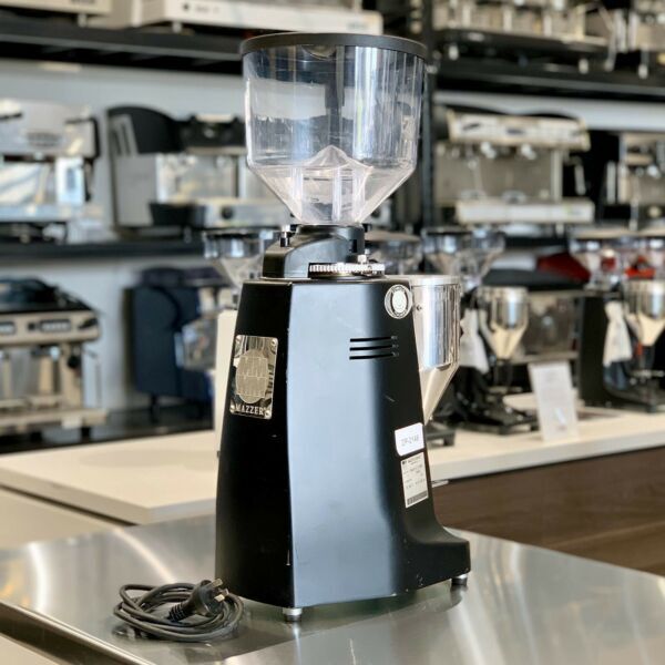 Immaculate Mazzer Robur Electronic Coffee Bean Espresso Grinder black