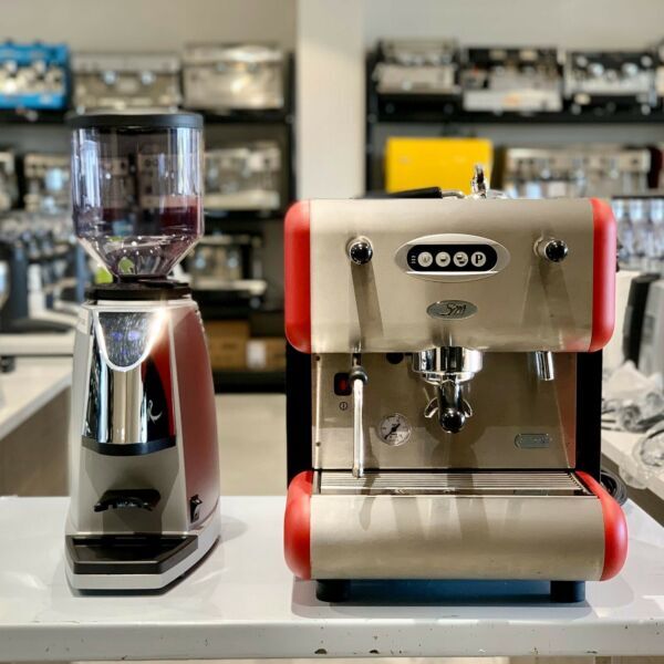 Ex Demo One Group Commercial Coffee Machine & Electronic Grinder Package