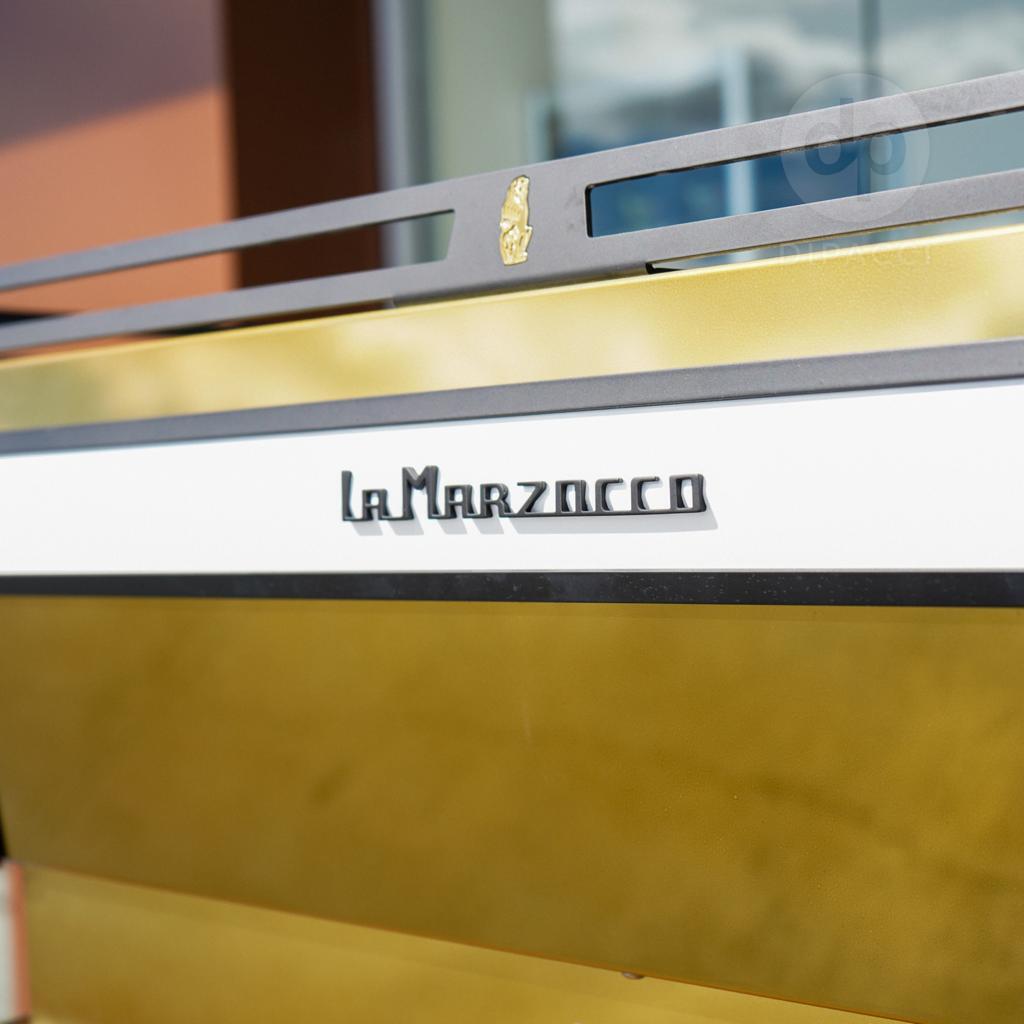 La Marzocco Brand New Custom La Marzocco KB90 White & 24 Carat Gold
