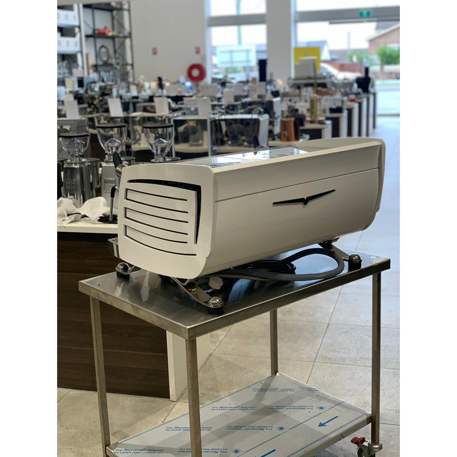 Immaculate 2 Group Late model black Eagle Commercial Coffee Machine