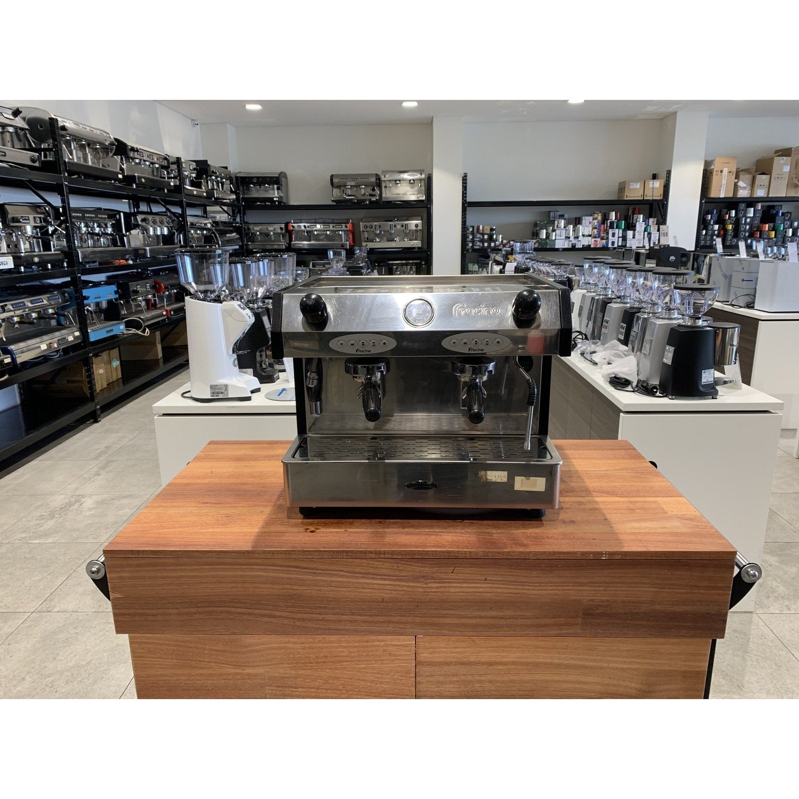 2016 Francio 15 amp 2 Group (Black) Coffee Machine