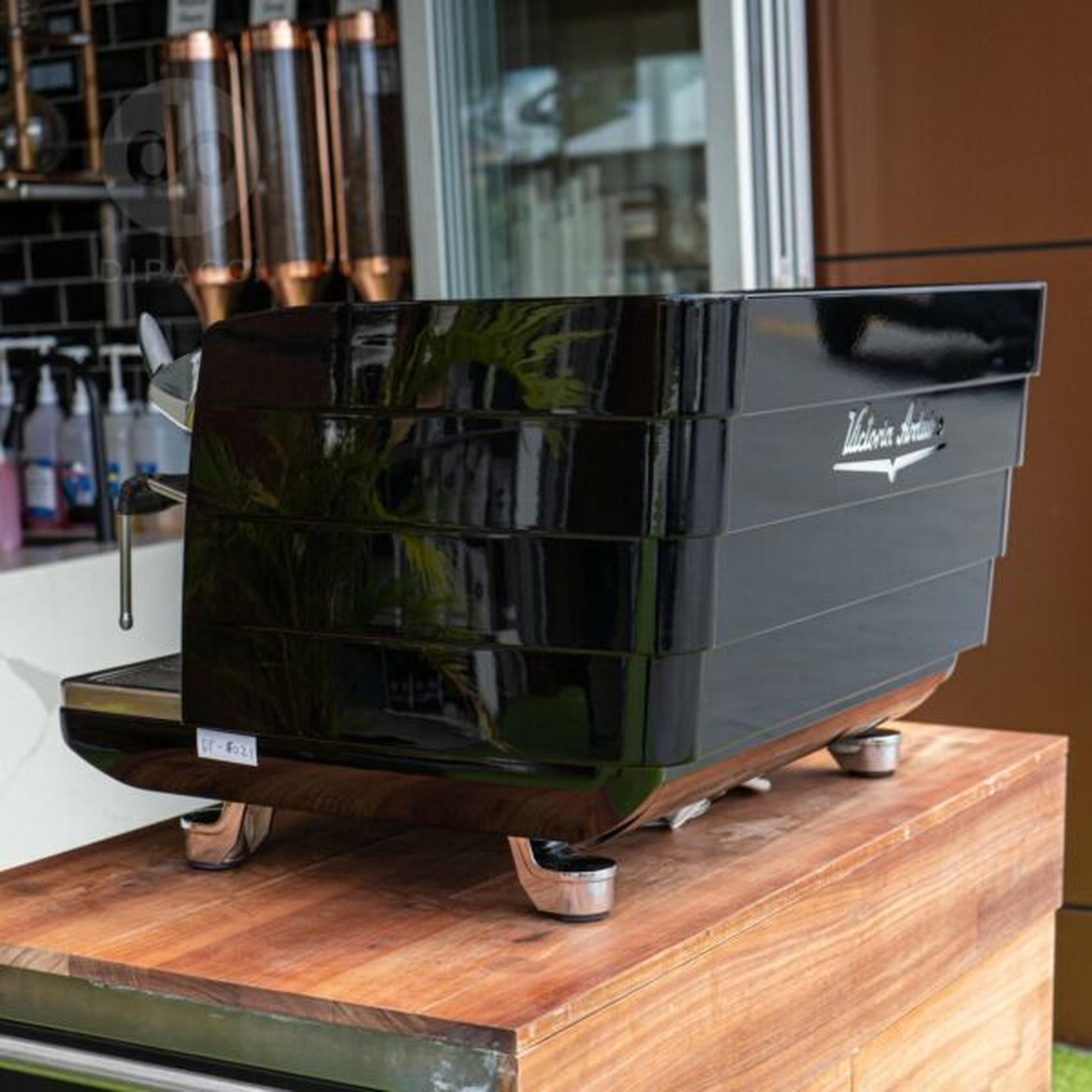 2 Group White Eagle  Custom Jet Black Commercial Coffee Machine