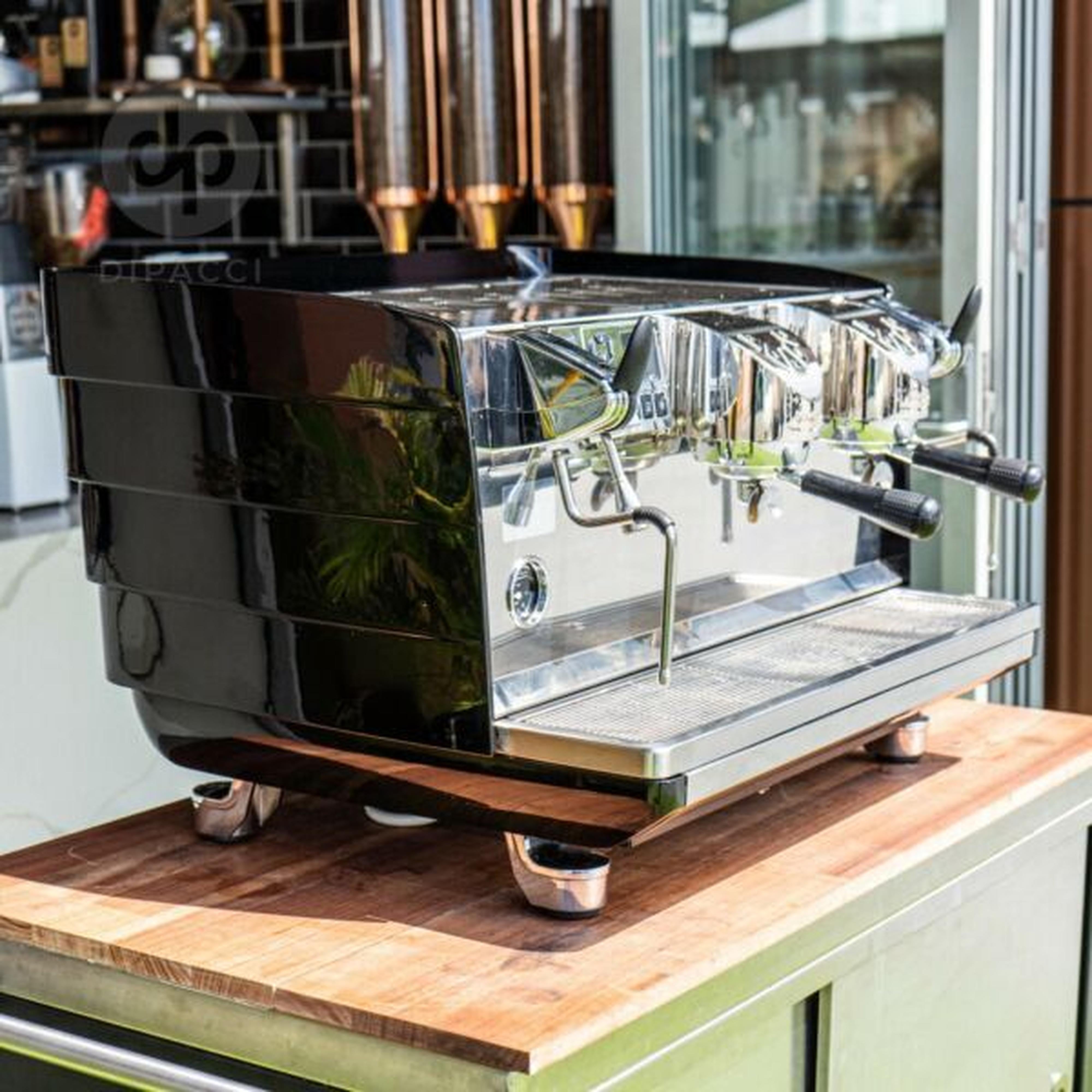 2 Group White Eagle  Custom Jet Black Commercial Coffee Machine