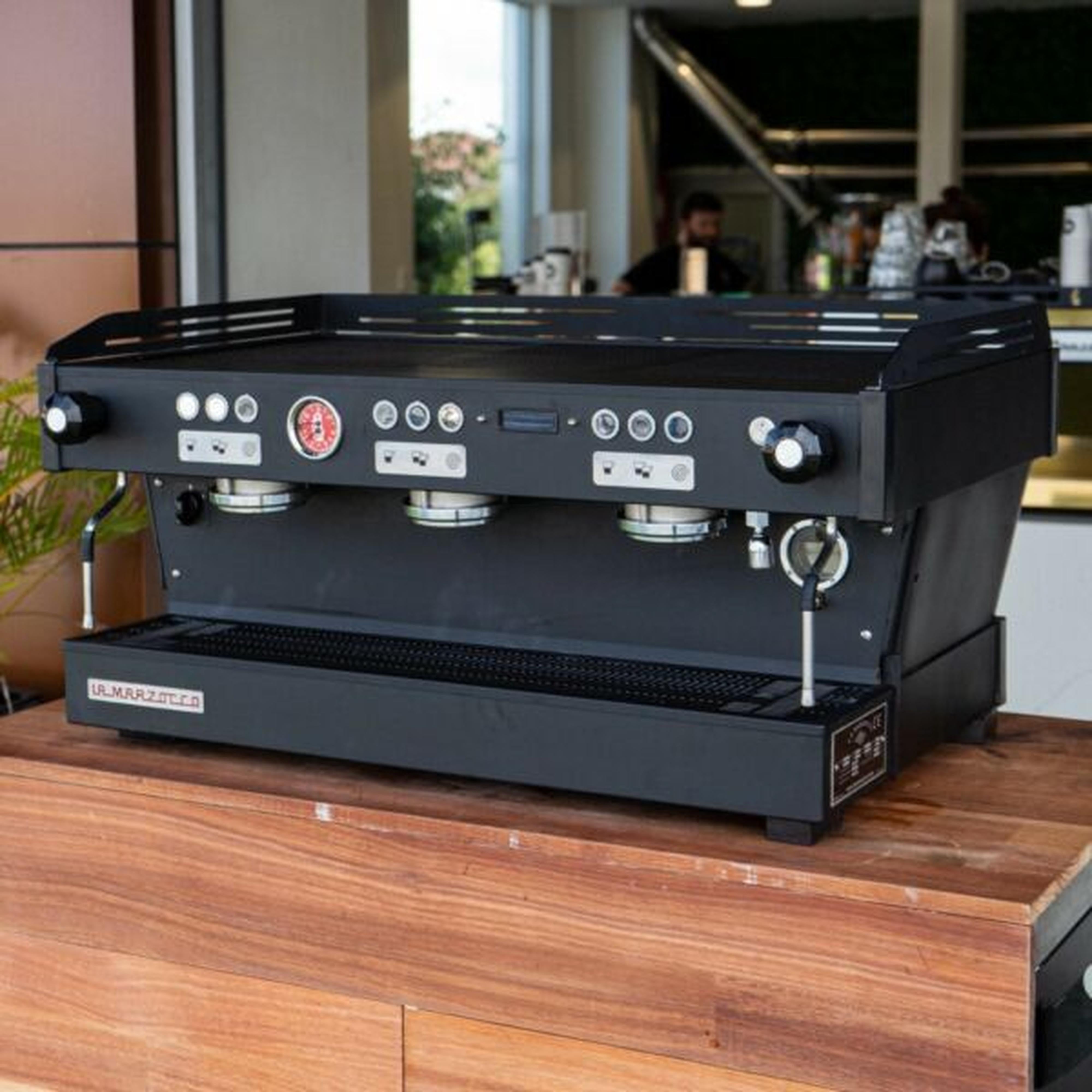 As new 3 Group Custom La Marzocco PB Commercial Coffee Machine Green