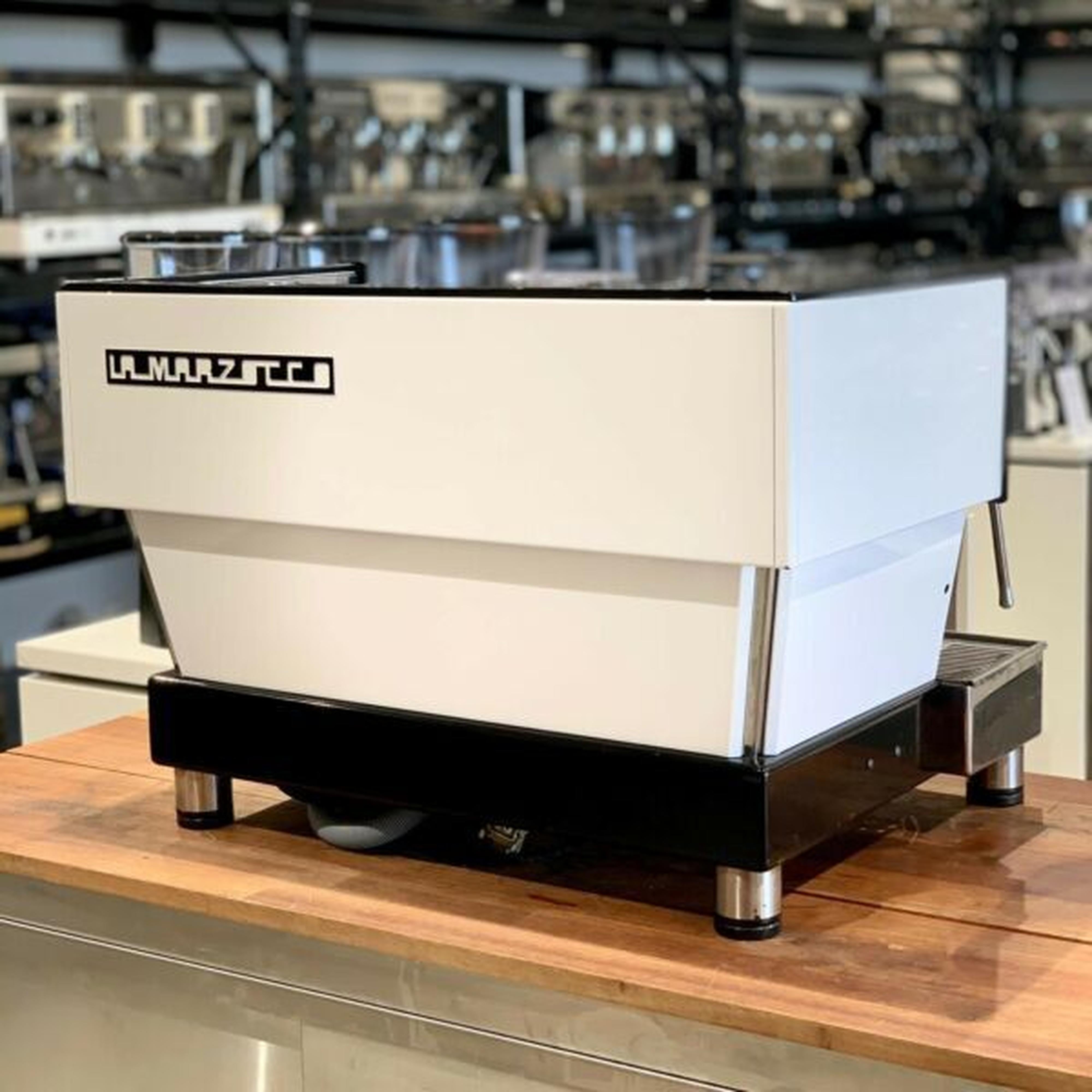 Beautiful Custom White 2 Group Linea AV Commercial Coffee Machine