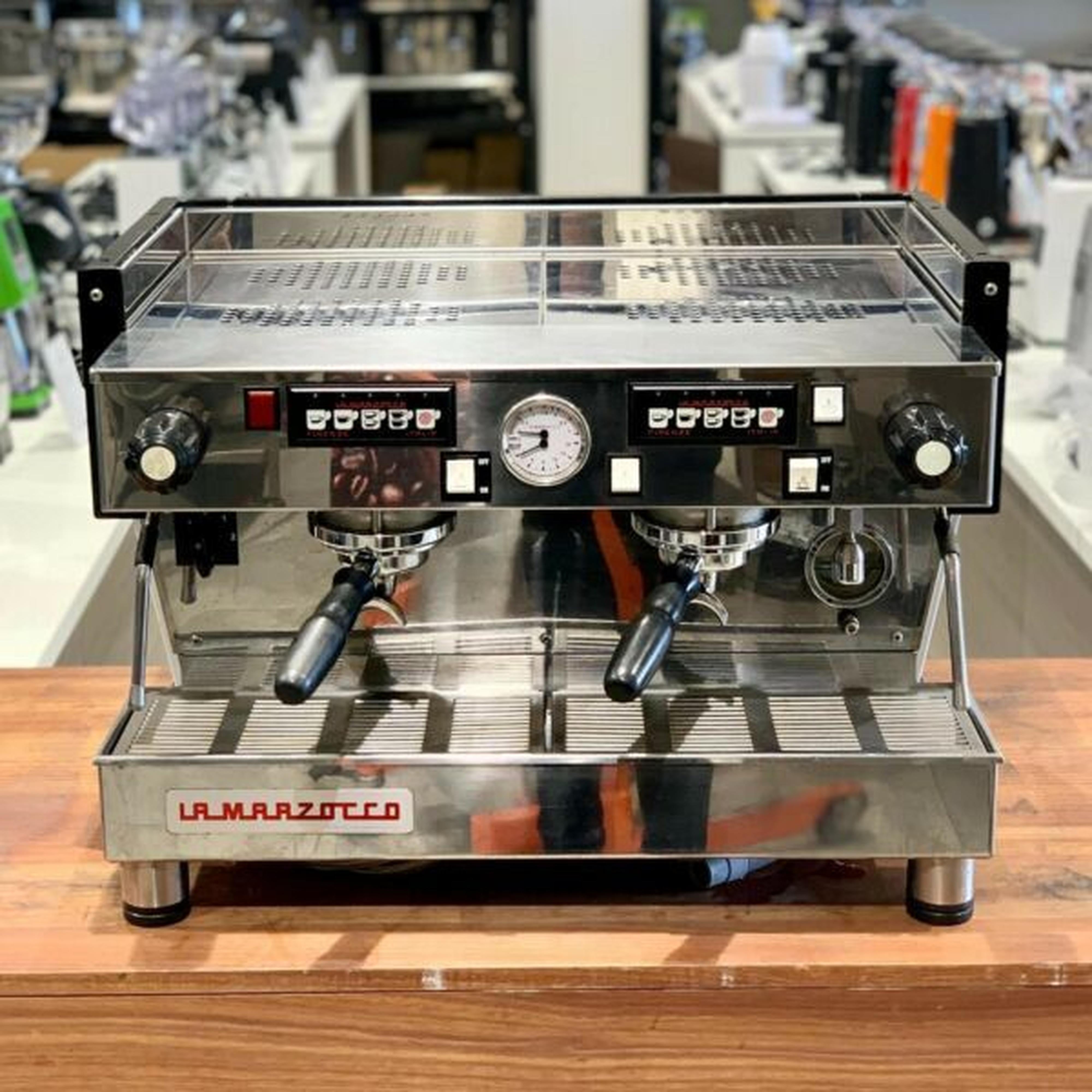 Beautiful Custom White 2 Group Linea AV Commercial Coffee Machine