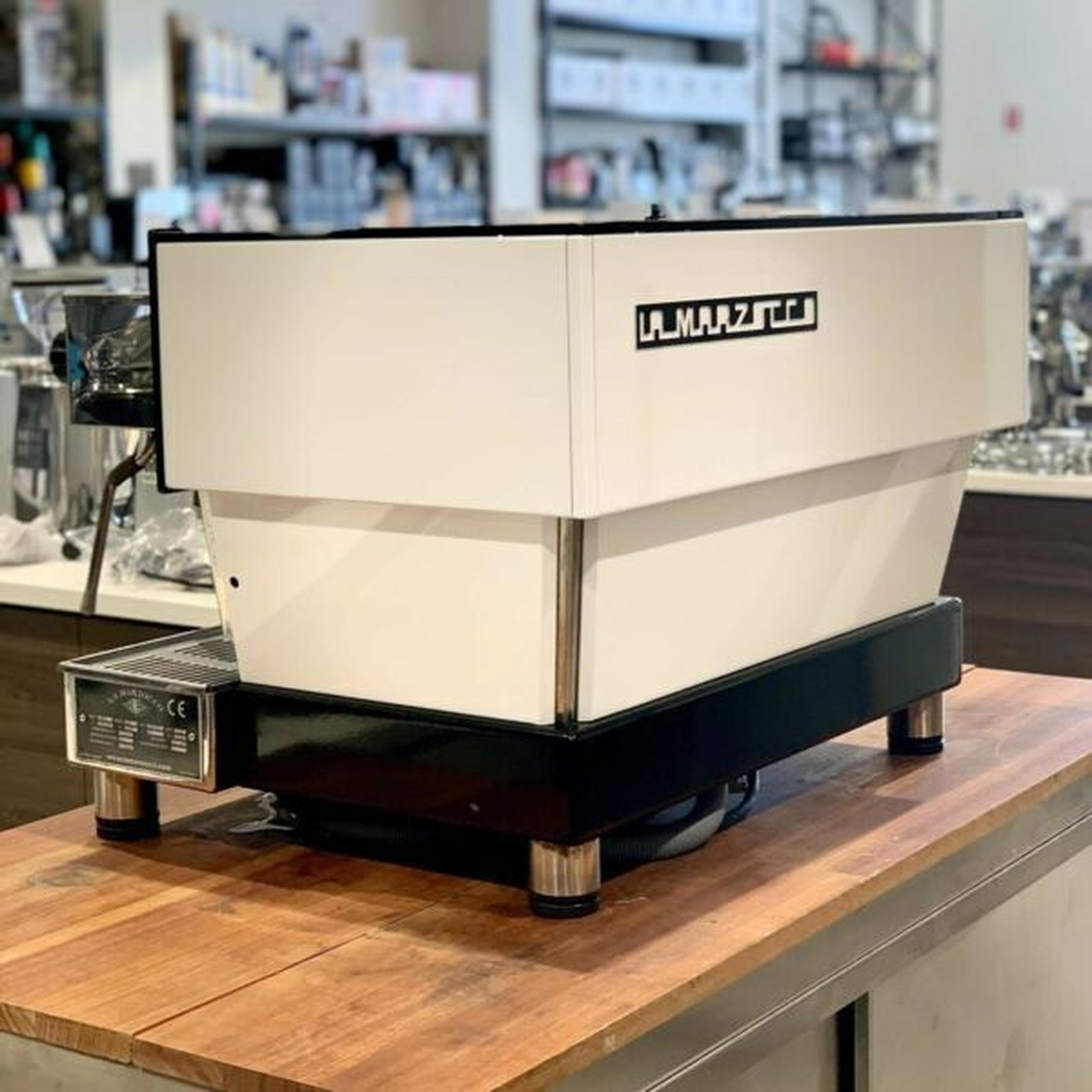 Beautiful Custom White 2 Group Linea AV Commercial Coffee Machine