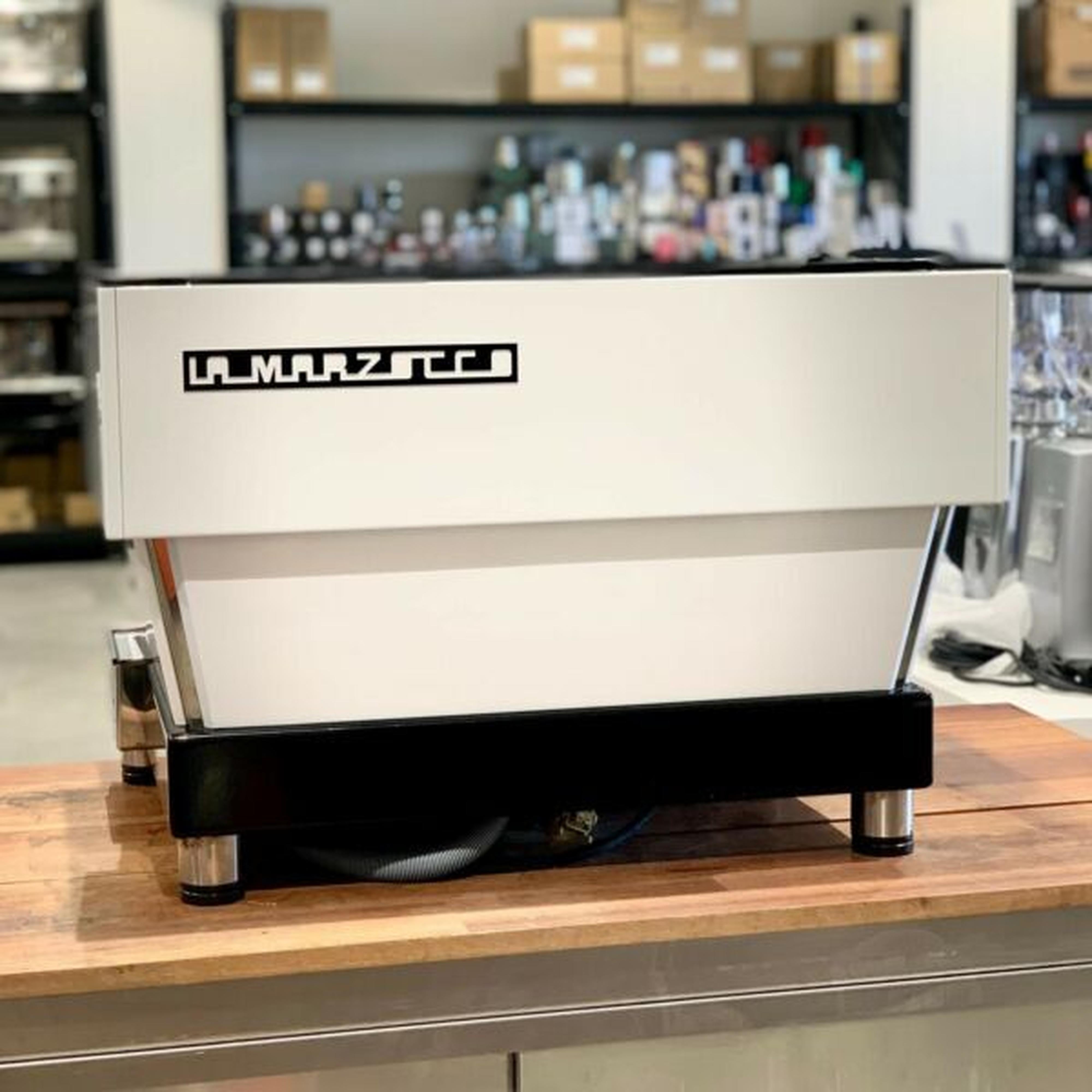 Beautiful Custom White 2 Group Linea AV Commercial Coffee Machine