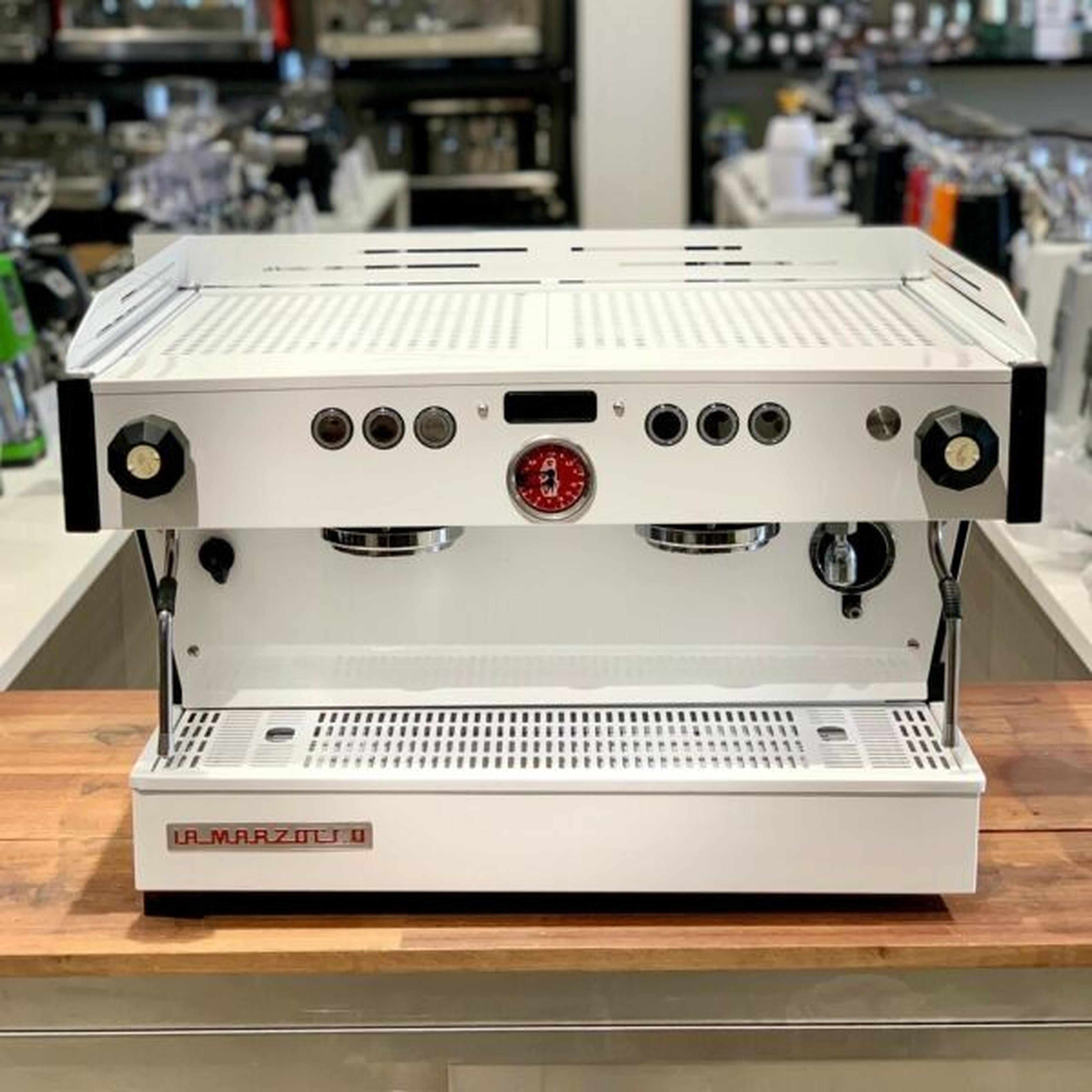 Full Custom White 2 Group La Marzocco PB Commercial Coffee Machine