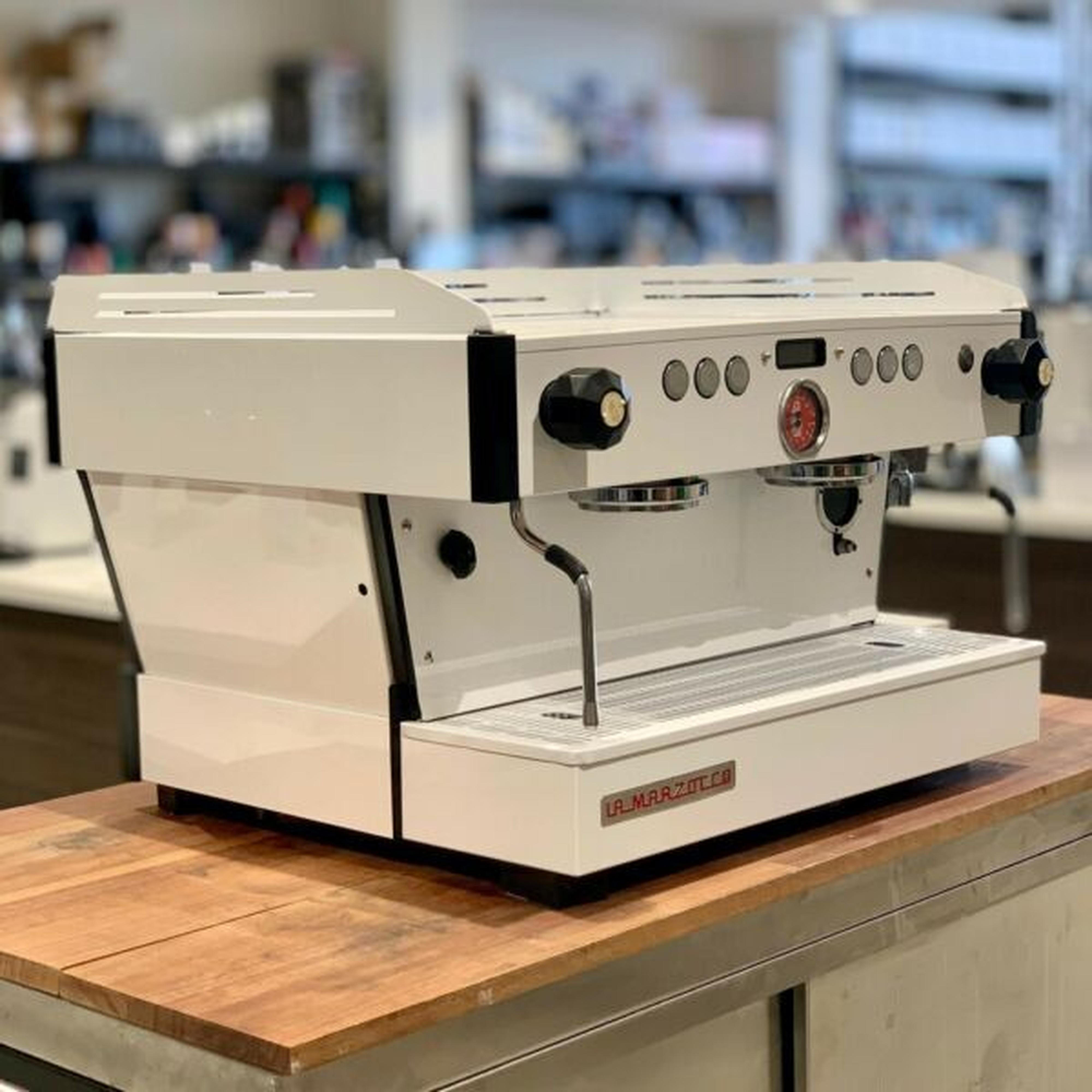 Full Custom White 2 Group La Marzocco PB Commercial Coffee Machine
