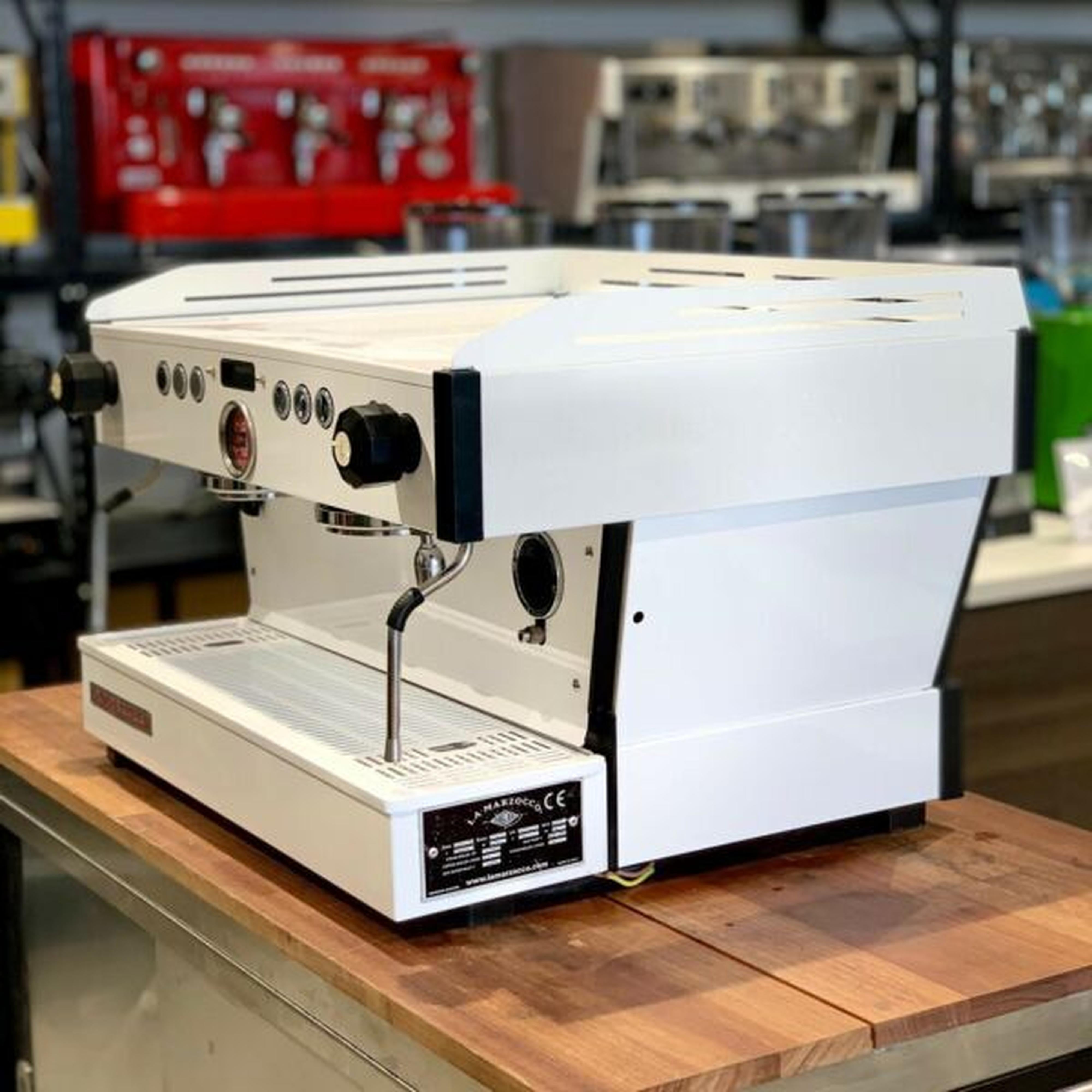 Full Custom White 2 Group La Marzocco PB Commercial Coffee Machine